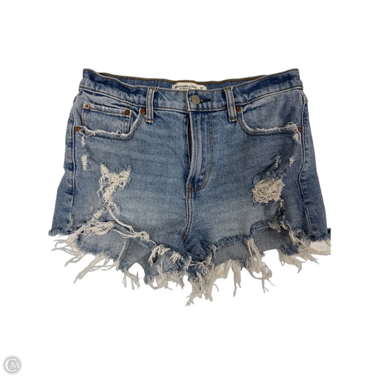 Jeans Straight By Abercrombie And Fitch In Blue Denim, Size: 8