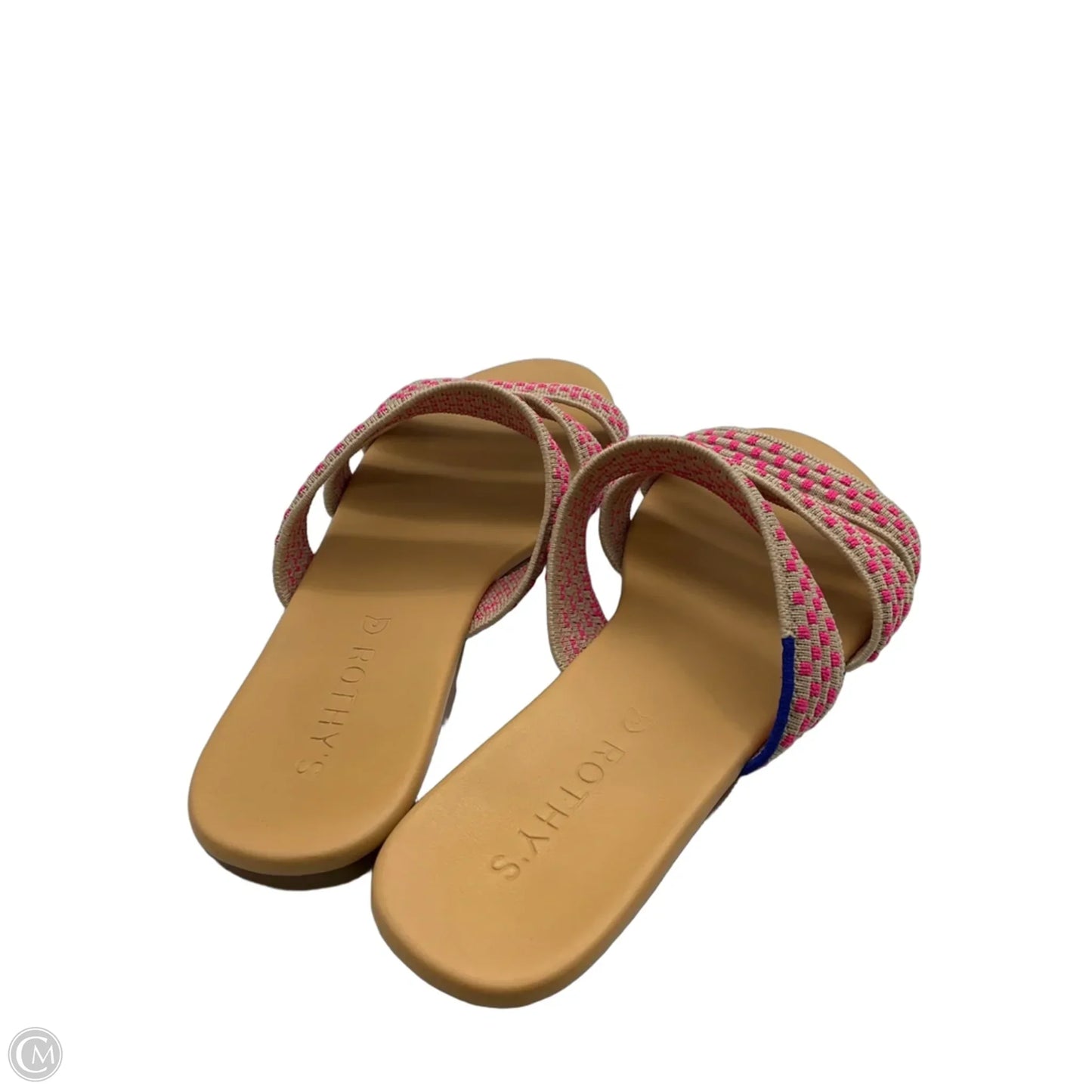 Sandals Flats By Rothys In Pink & Tan, Size: 6