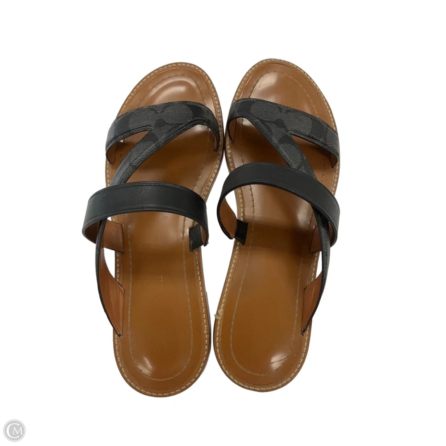 Sandals Designer By Coach In Grey, Size: 9