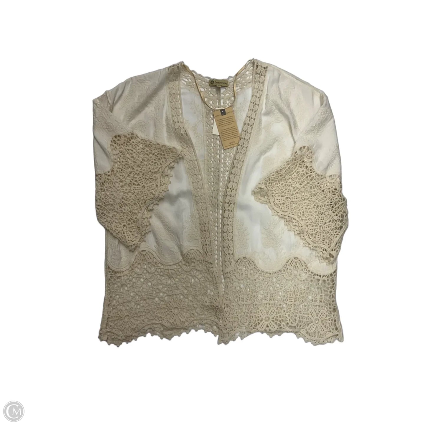 Cardigan By Democracy In White, Size: L