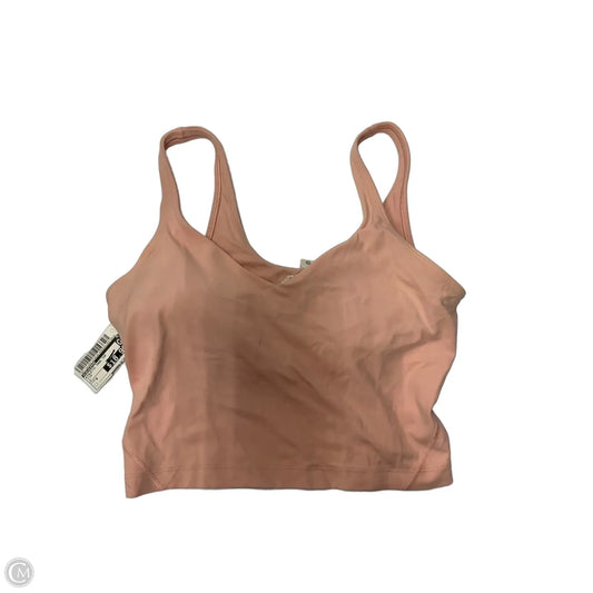 Athletic Tank Top By Lululemon In Pink, Size: 8