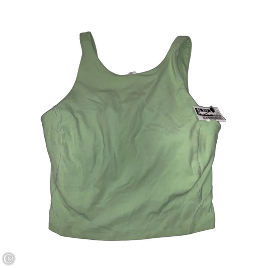Athletic Tank Top By Lululemon In Green, Size: 8