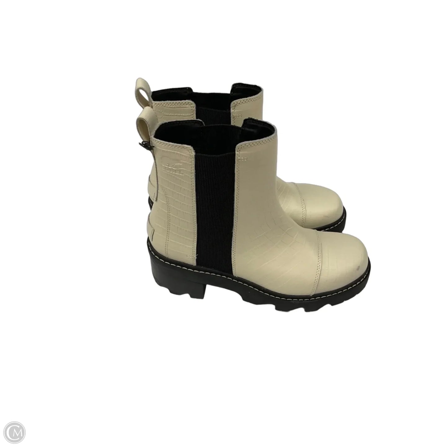 Boots Ankle Heels By Sorel In White, Size: 10.5
