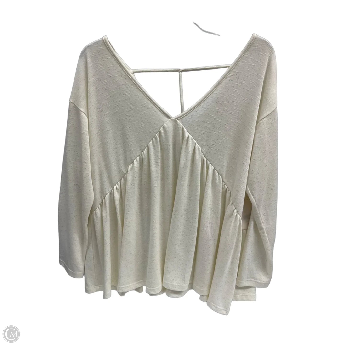Top Long Sleeve By Altard State In Cream, Size: S
