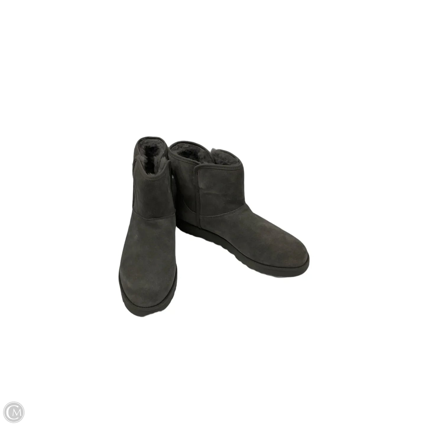 Boots Designer By Ugg In Grey, Size: 9.5