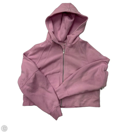 Sweatshirt Hoodie By Lululemon In Pink, Size: M