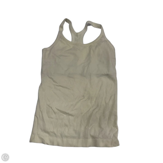 Athletic Tank Top By Lululemon In Yellow, Size: 6