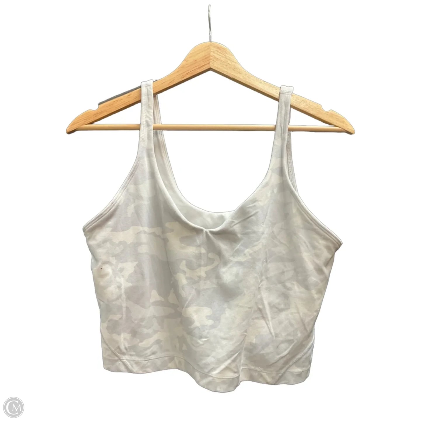 Athletic Tank Top By Lululemon In Camouflage Print, Size: 12