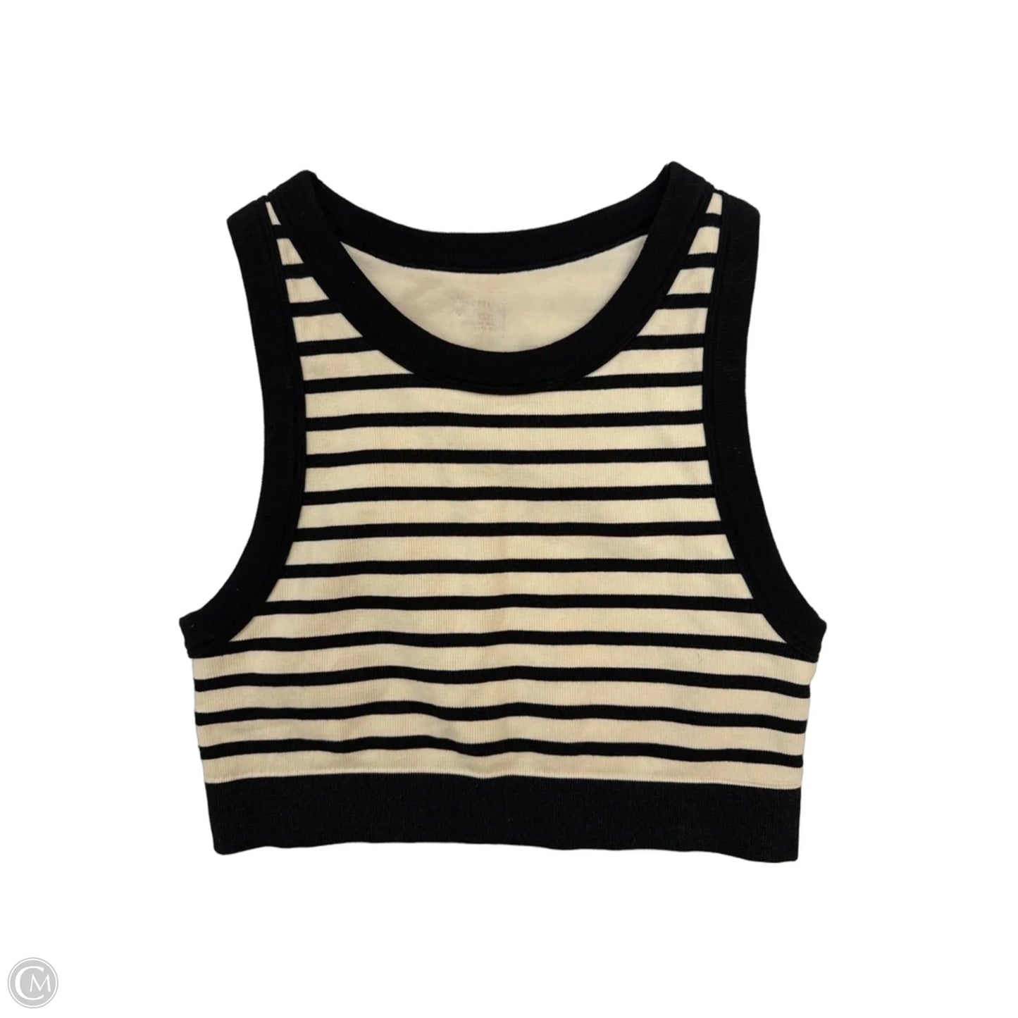Top Sleeveless By Offline In Striped Pattern, Size: L