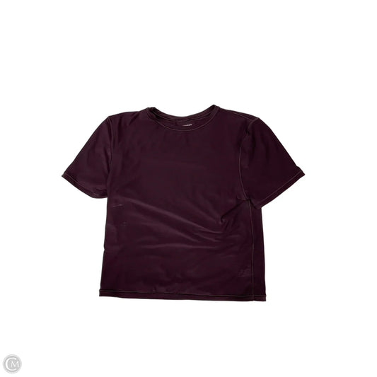Top Short Sleeve Basic By Aerie In Purple, Size: M