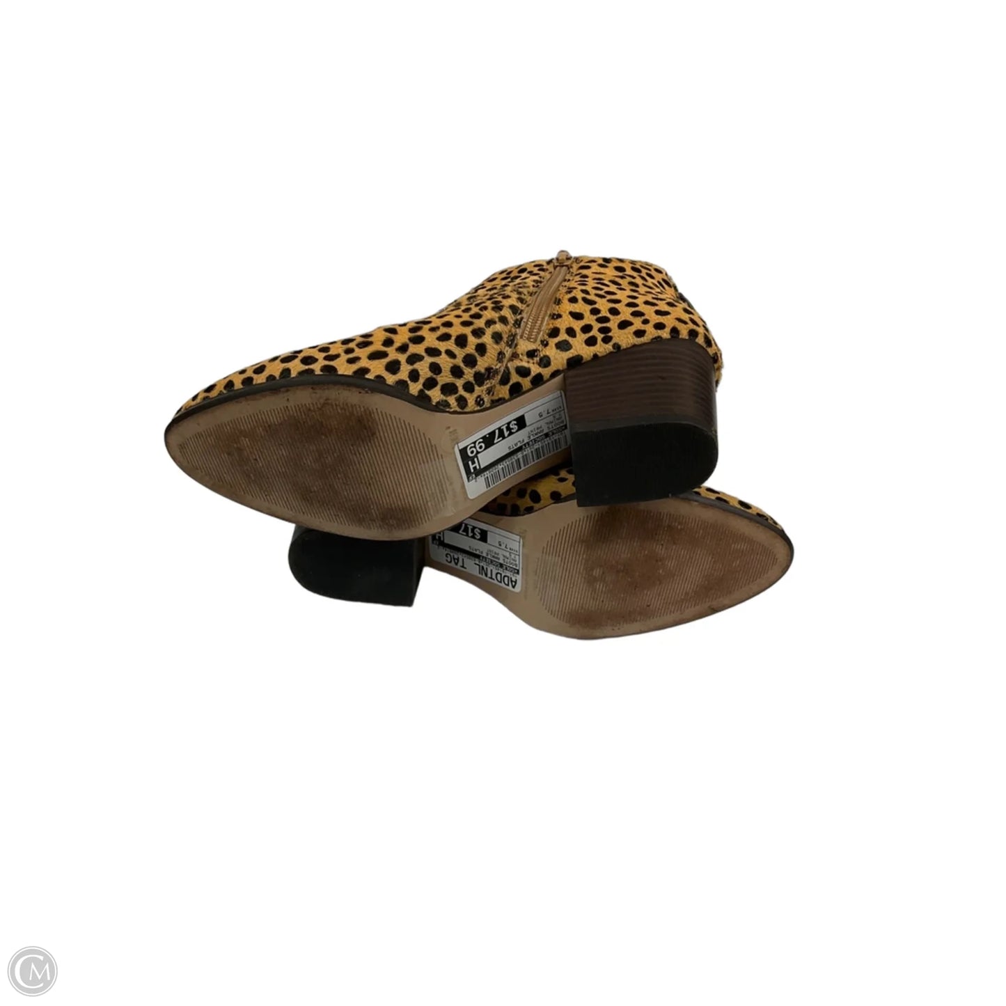 Boots Ankle Flats By Sole Society In Animal Print, Size: 7.5