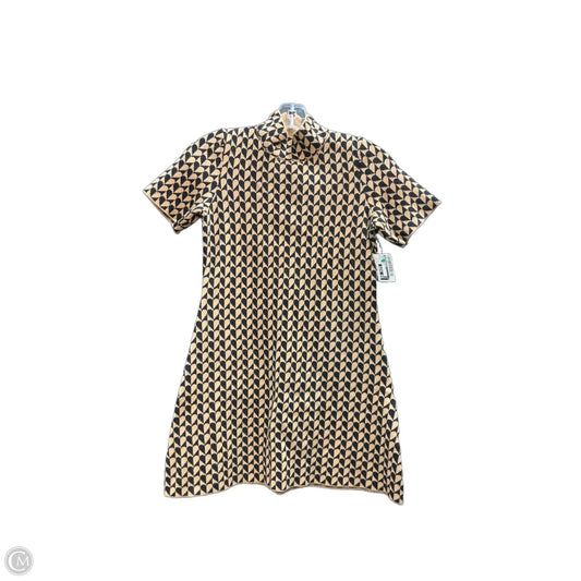 Dress Casual Midi By Anthropologie In Black & Brown, Size: S