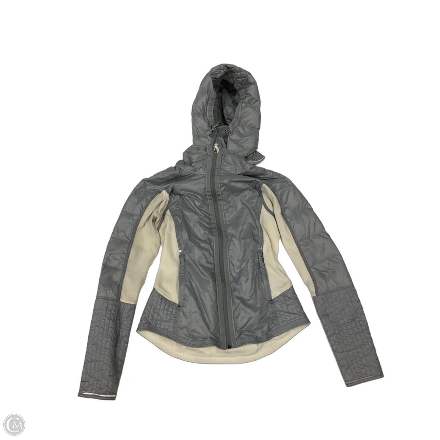 Athletic Jacket By Lululemon In Grey, Size: 6