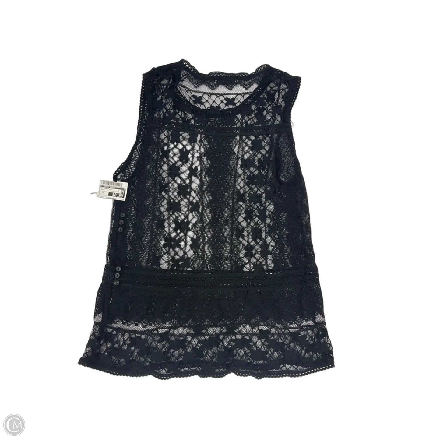 Top Sleeveless By Clothes Mentor In Black, Size: S