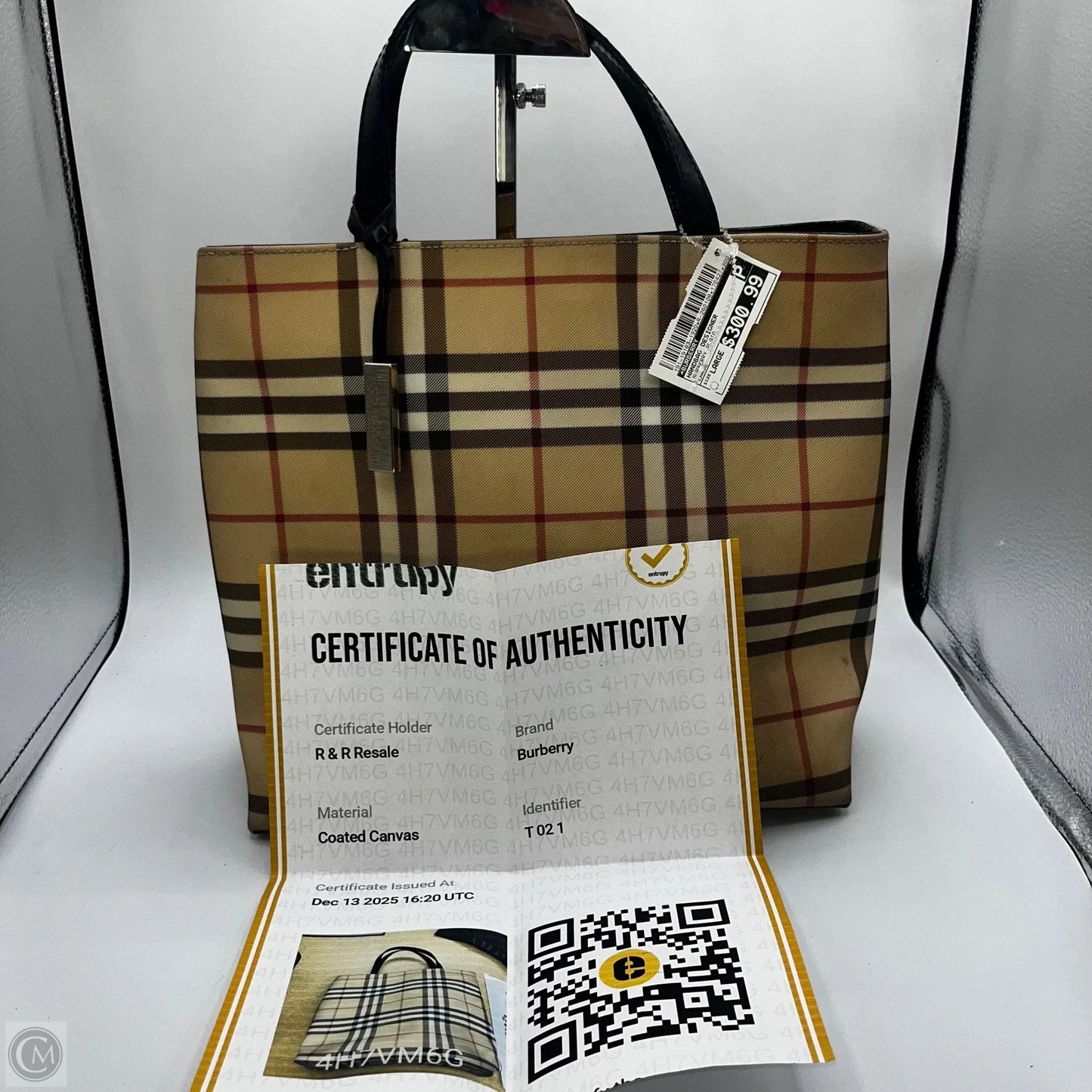 Handbag Designer By Burberry, Size: Large