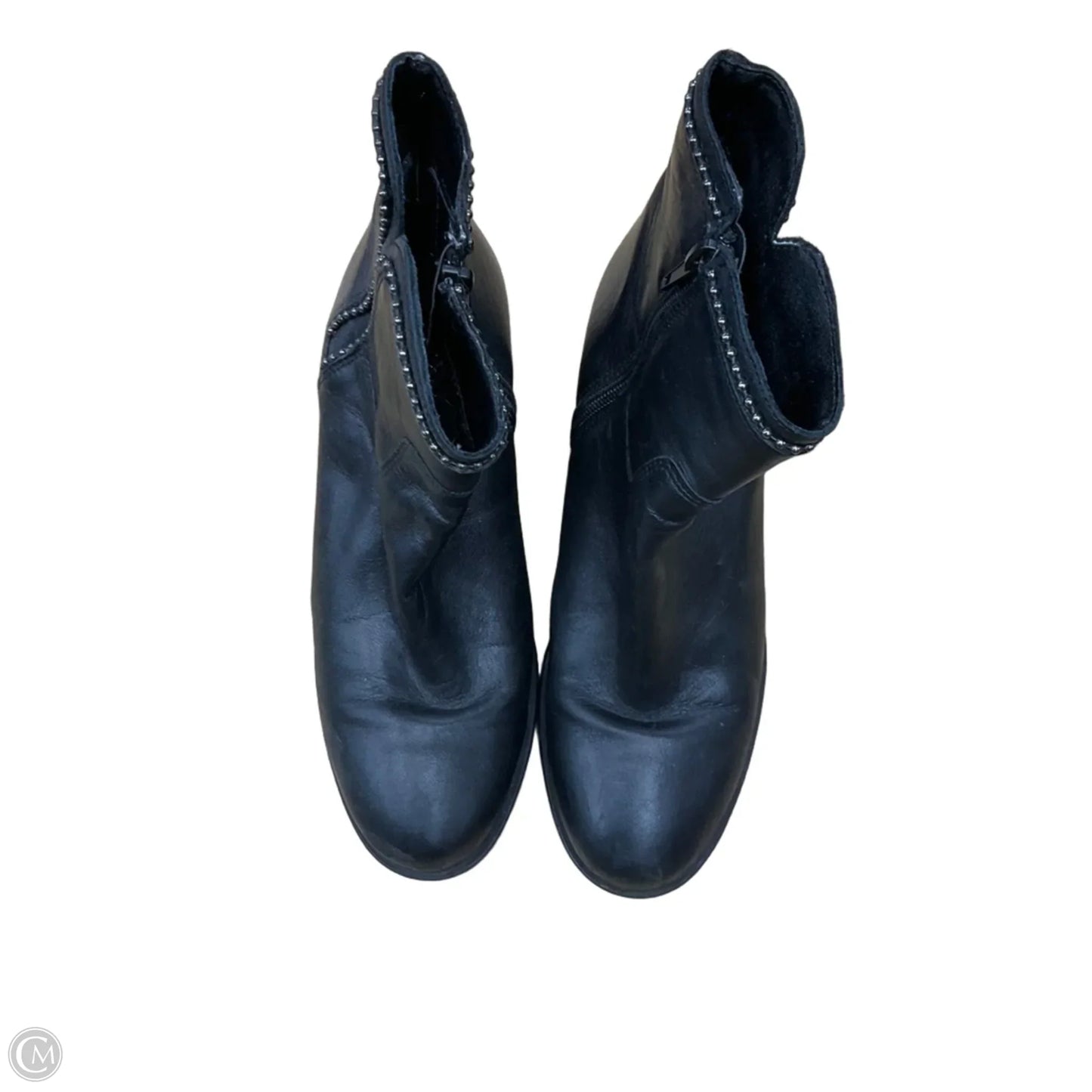 Boots Ankle Heels By Clothes Mentor In Black, Size: 7