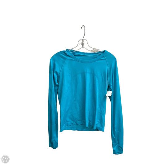 Athletic Top Long Sleeve Crewneck By Lululemon In Blue, Size: 8