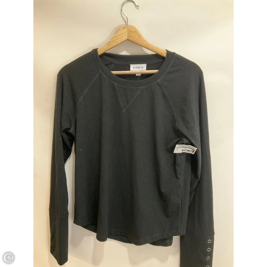 Top Long Sleeve By Evereve In Black, Size: M