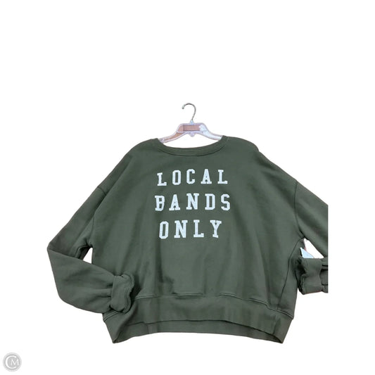 Sweatshirt Crewneck By Pilcro In Green, Size: Xl