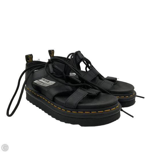 Sandals Heels Platform By Dr Martens In Black, Size: 6