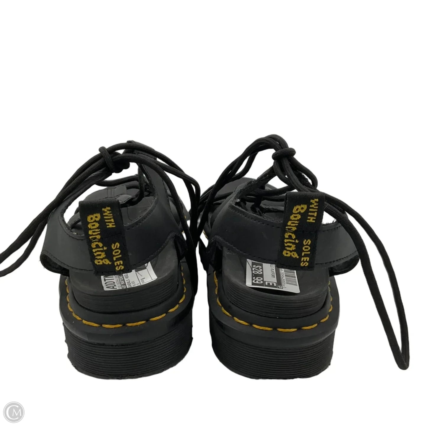Sandals Heels Platform By Dr Martens In Black, Size: 6