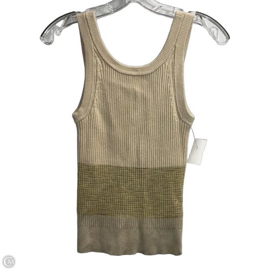 Top Sleeveless By Anthropologie In Tan, Size: Xs