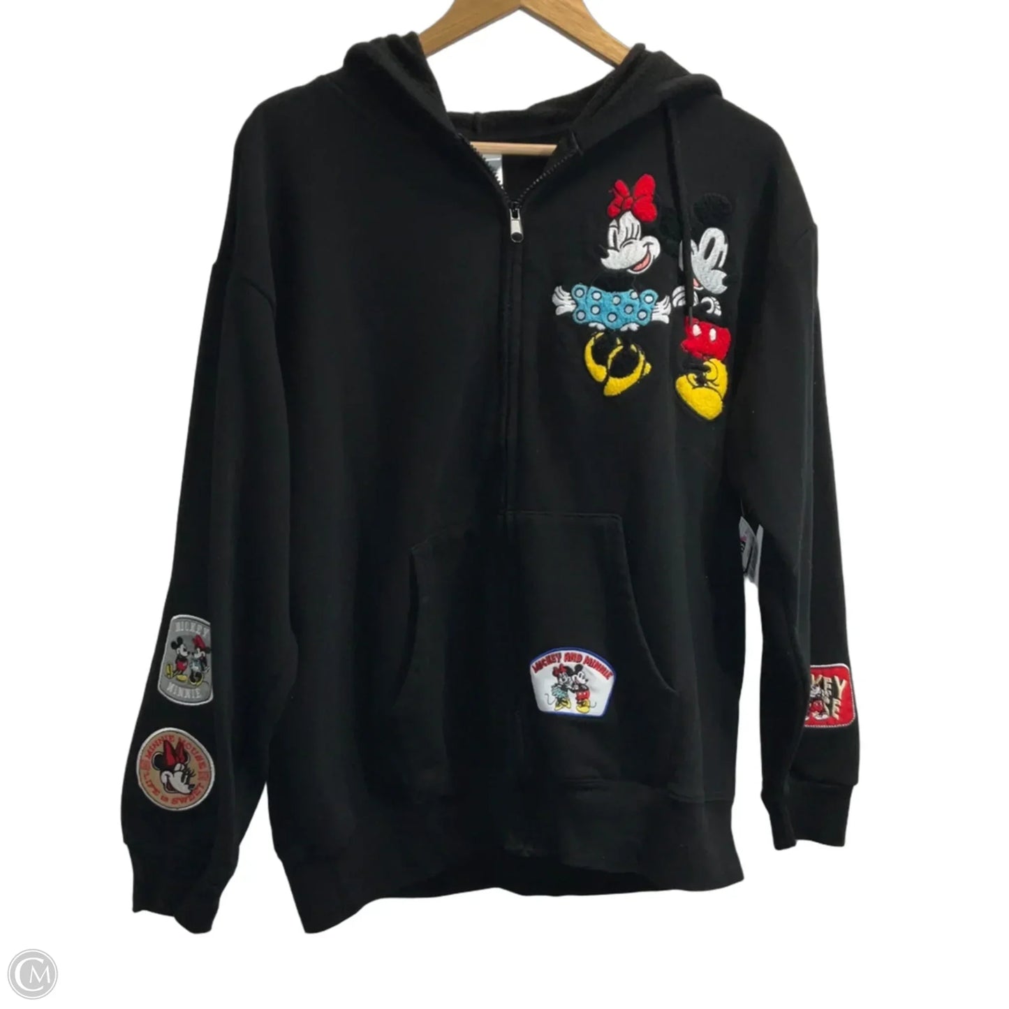 Sweatshirt Hoodie By Disney In Black, Size: Xl