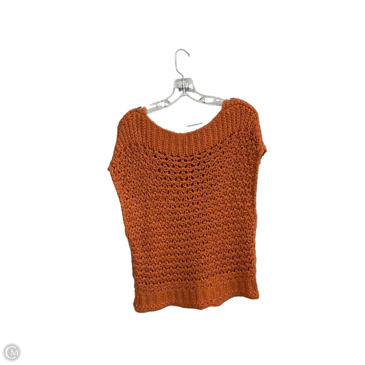 Sweater Short Sleeve By Free People In Orange, Size: S