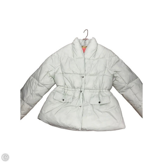Jacket Puffer & Quilted By J. Crew In Green & Yellow, Size: M