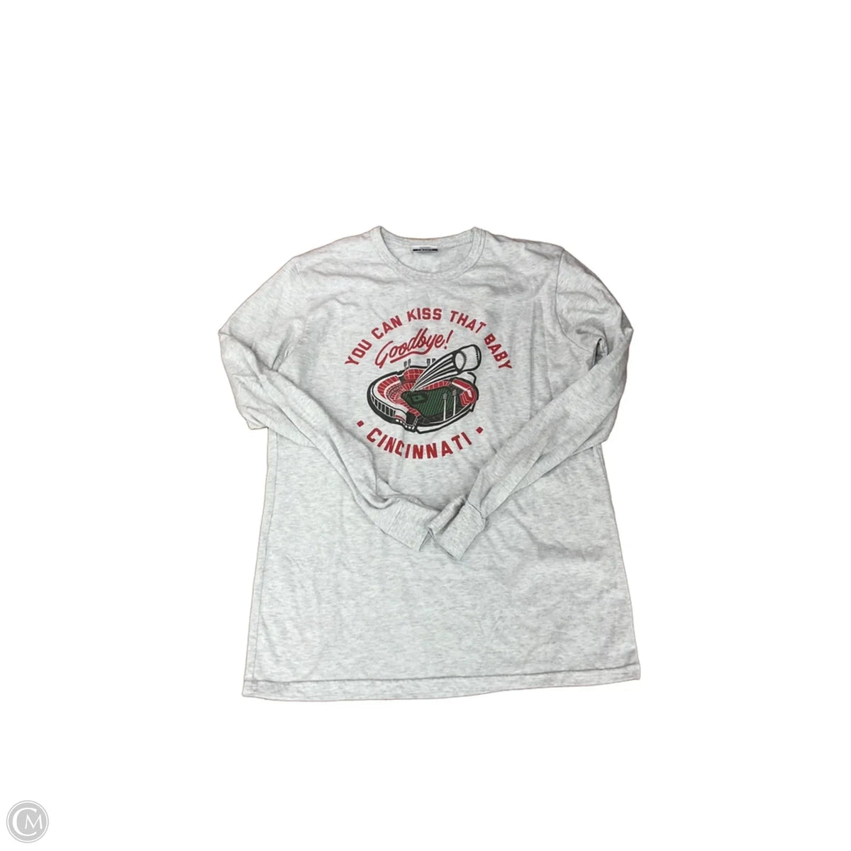 Top Long Sleeve Basic By Where Im From In Grey, Size: M