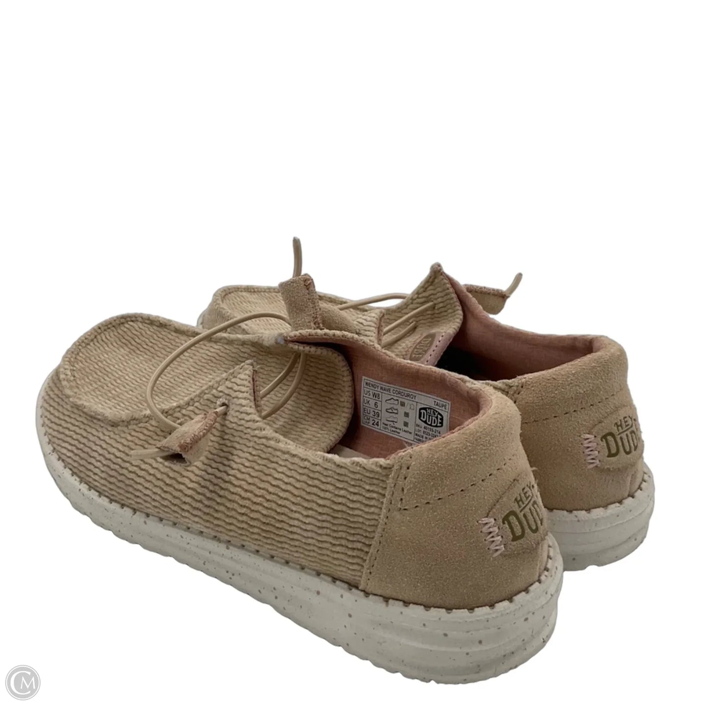 Shoes Sneakers By Hey Dude In Tan, Size: 8