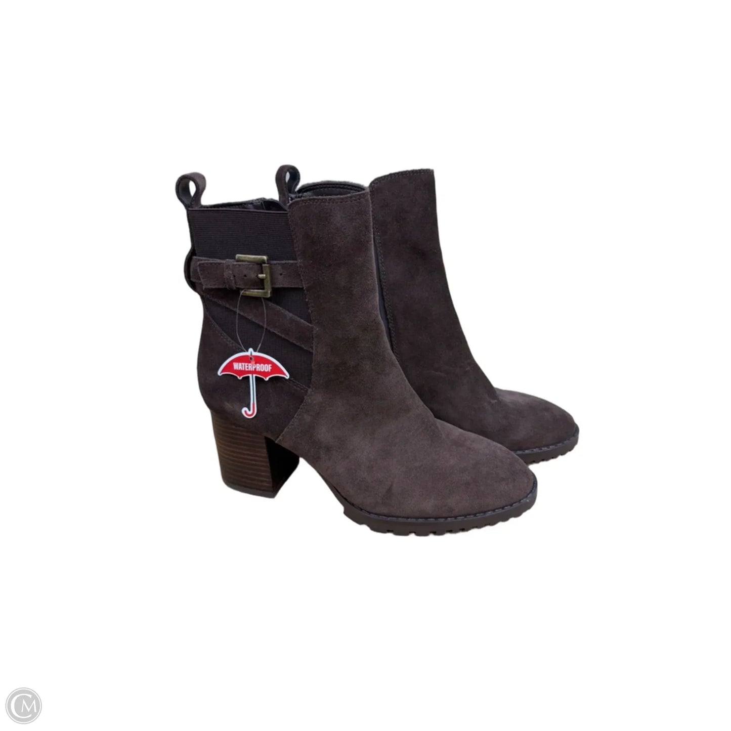 Boots Ankle Heels By Blondo In Brown, Size: 9