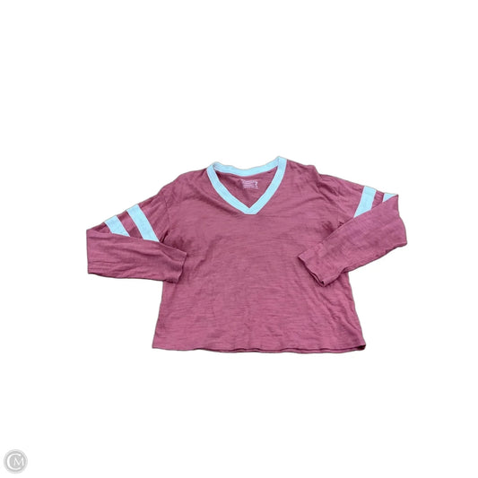 Sweatshirt Collar By Clothes Mentor In Pink, Size: L