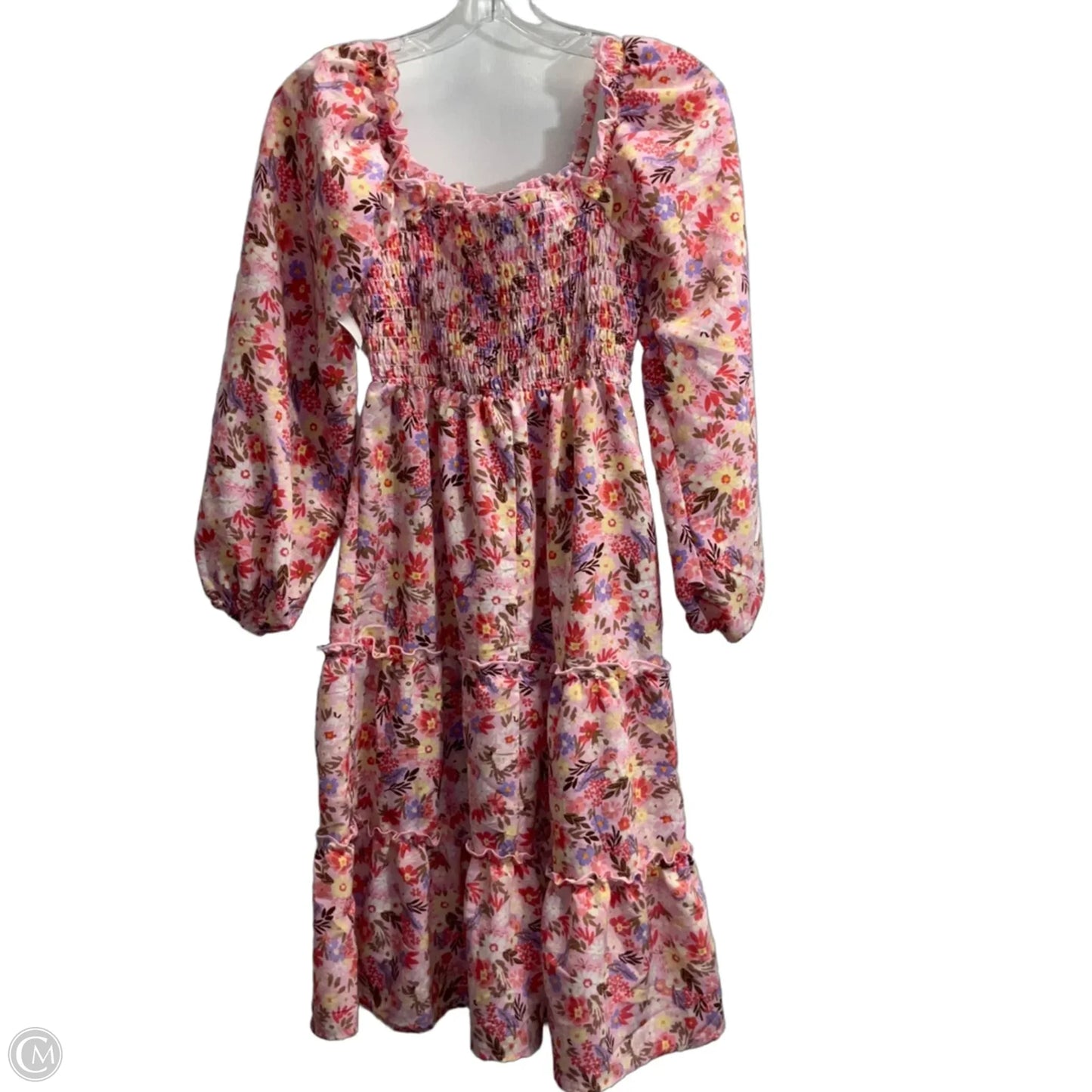 Dress Casual Short By As U Wish In Floral Print, Size: S