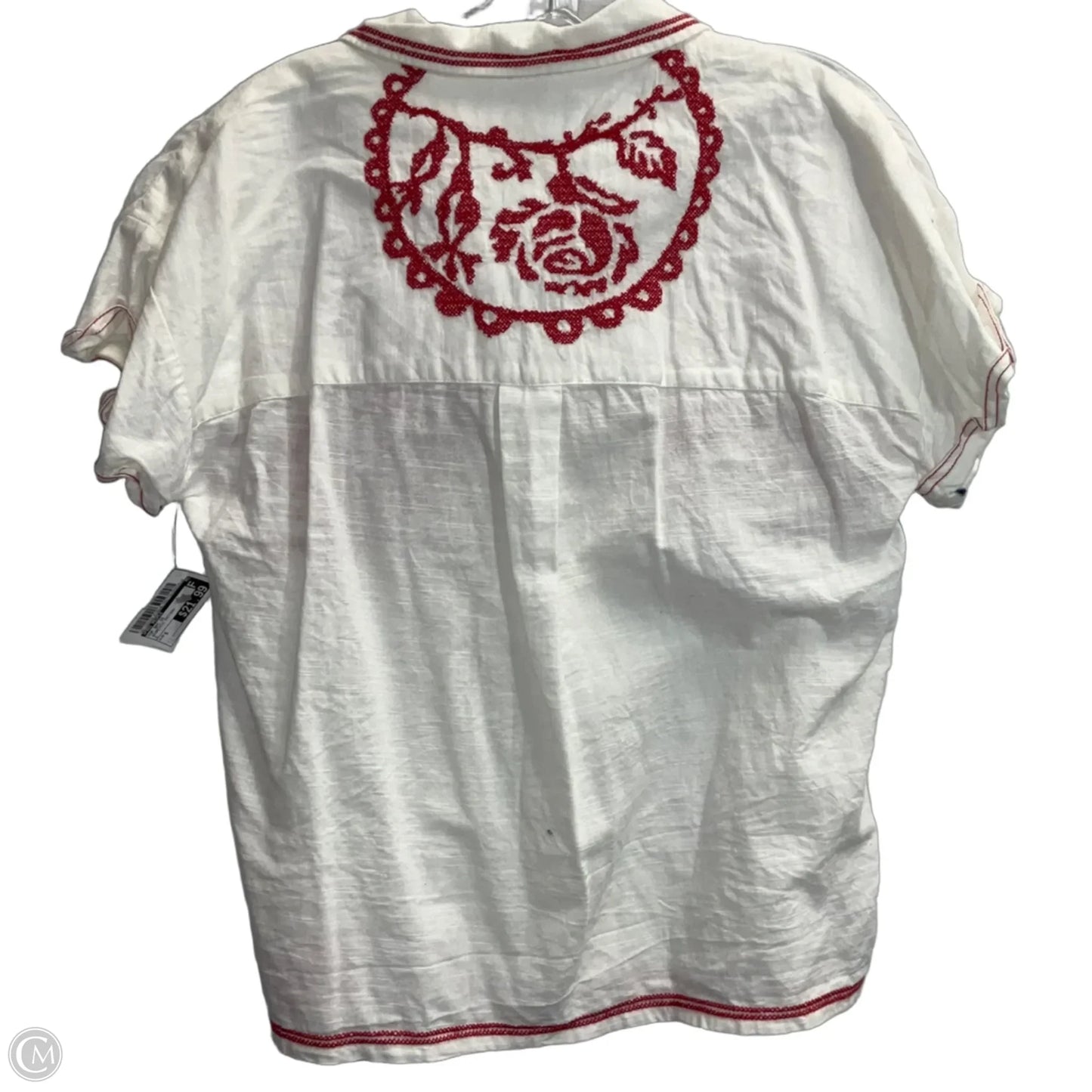 Top 2pc Short Sleeve By Free People In Geometric Pattern, Size: S