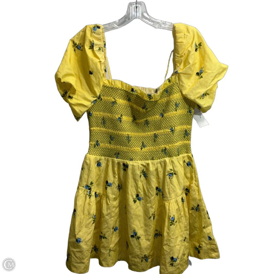 Dress Casual Short By Anthropologie In Yellow, Size: Xs