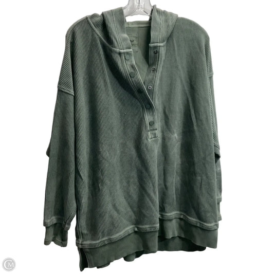 Sweatshirt Hoodie By Aerie In Green, Size: M