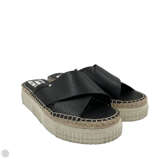 Sandals Flats By Franco Sarto In Black, Size: 7.5