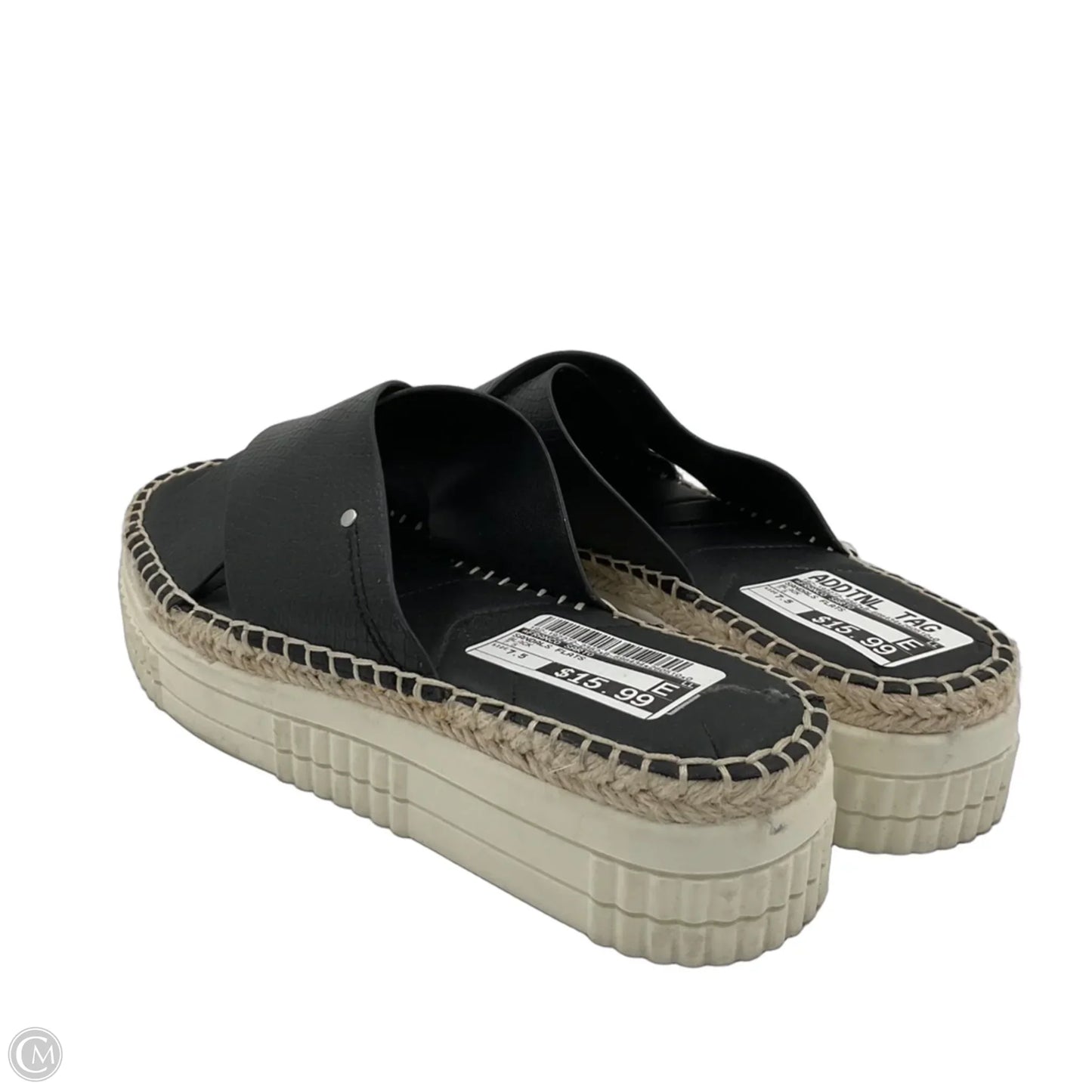Sandals Flats By Franco Sarto In Black, Size: 7.5