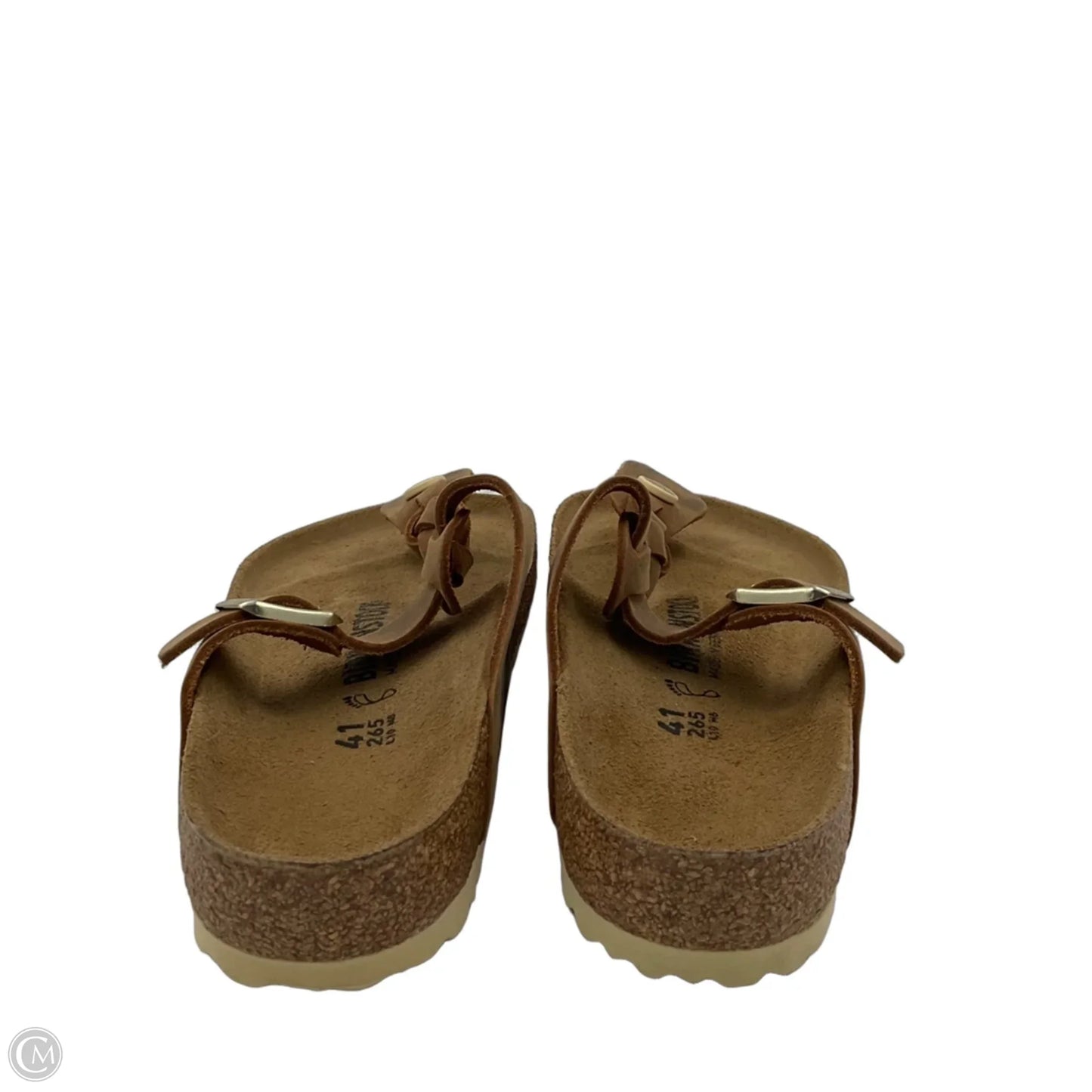 Sandals Flats By Birkenstock In Tan, Size: 7.5