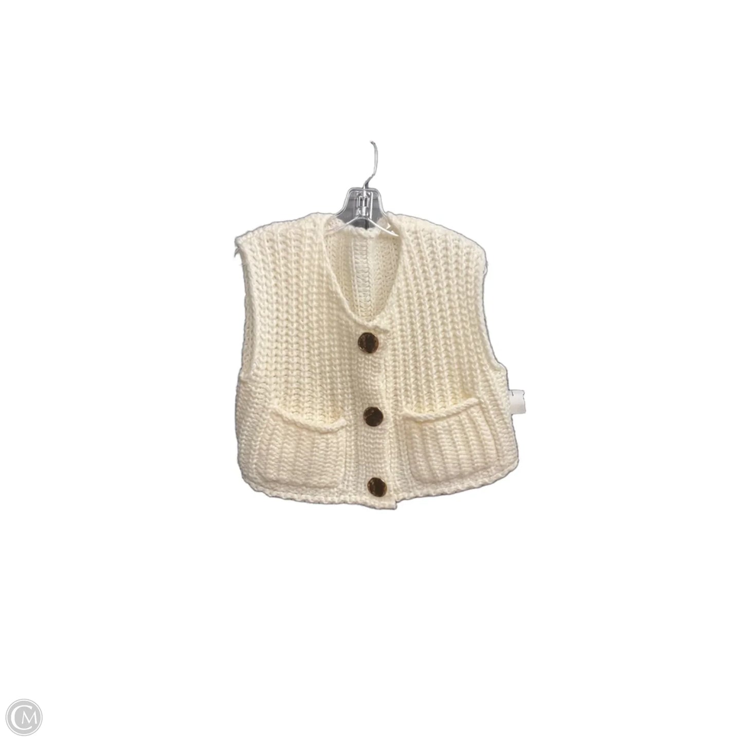Sweater By Clothes Mentor In White, Size: S