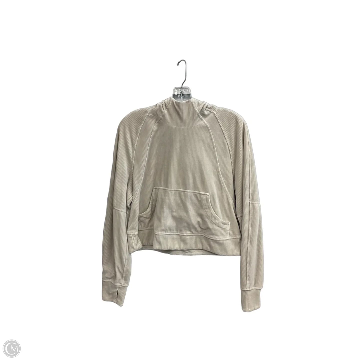 Sweatshirt Hoodie By Lululemon In Grey, Size: Xs