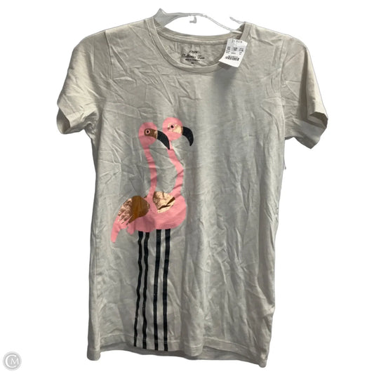 Top Short Sleeve By J. Crew In Cream, Size: Xs