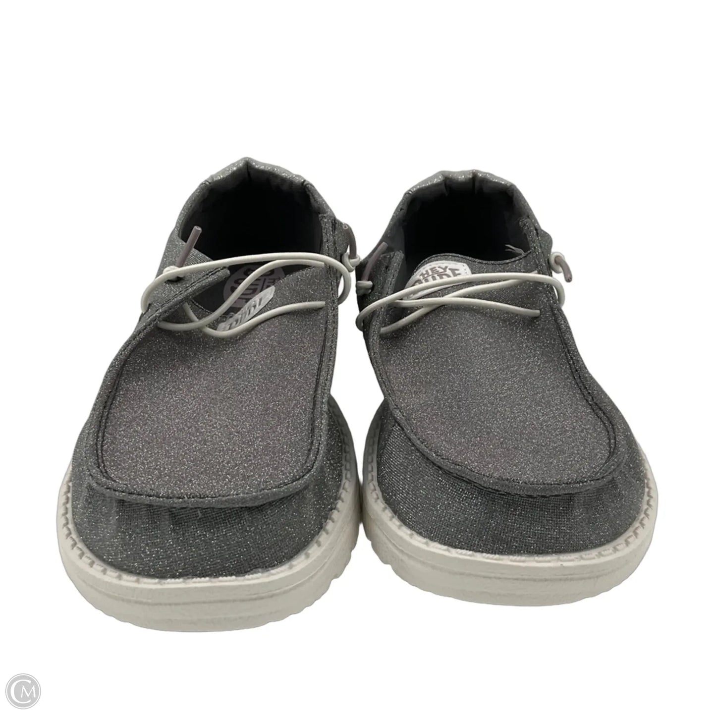 Shoes Flats By Hey Dude In Grey, Size: 10