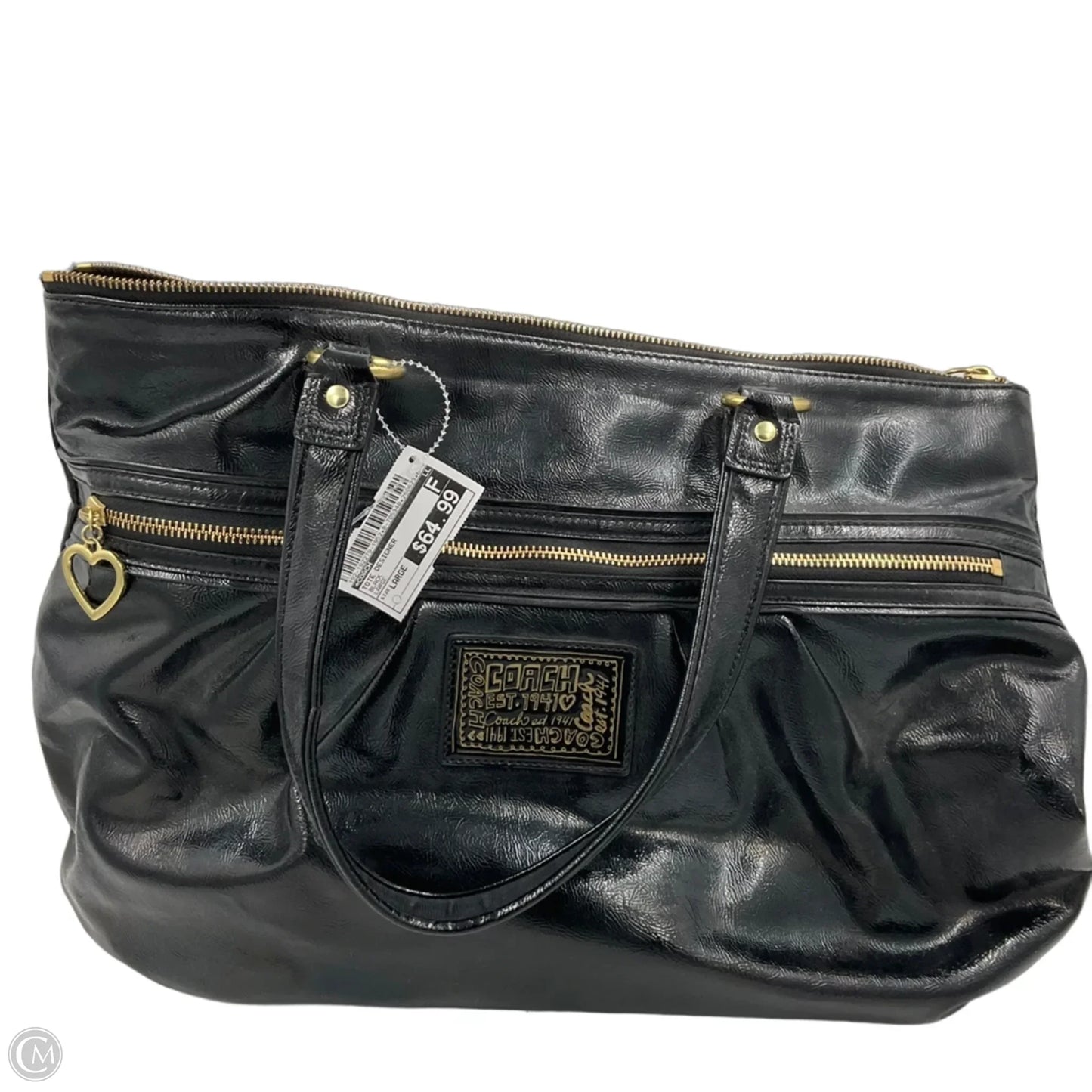 Tote Designer By Coach, Size: Large