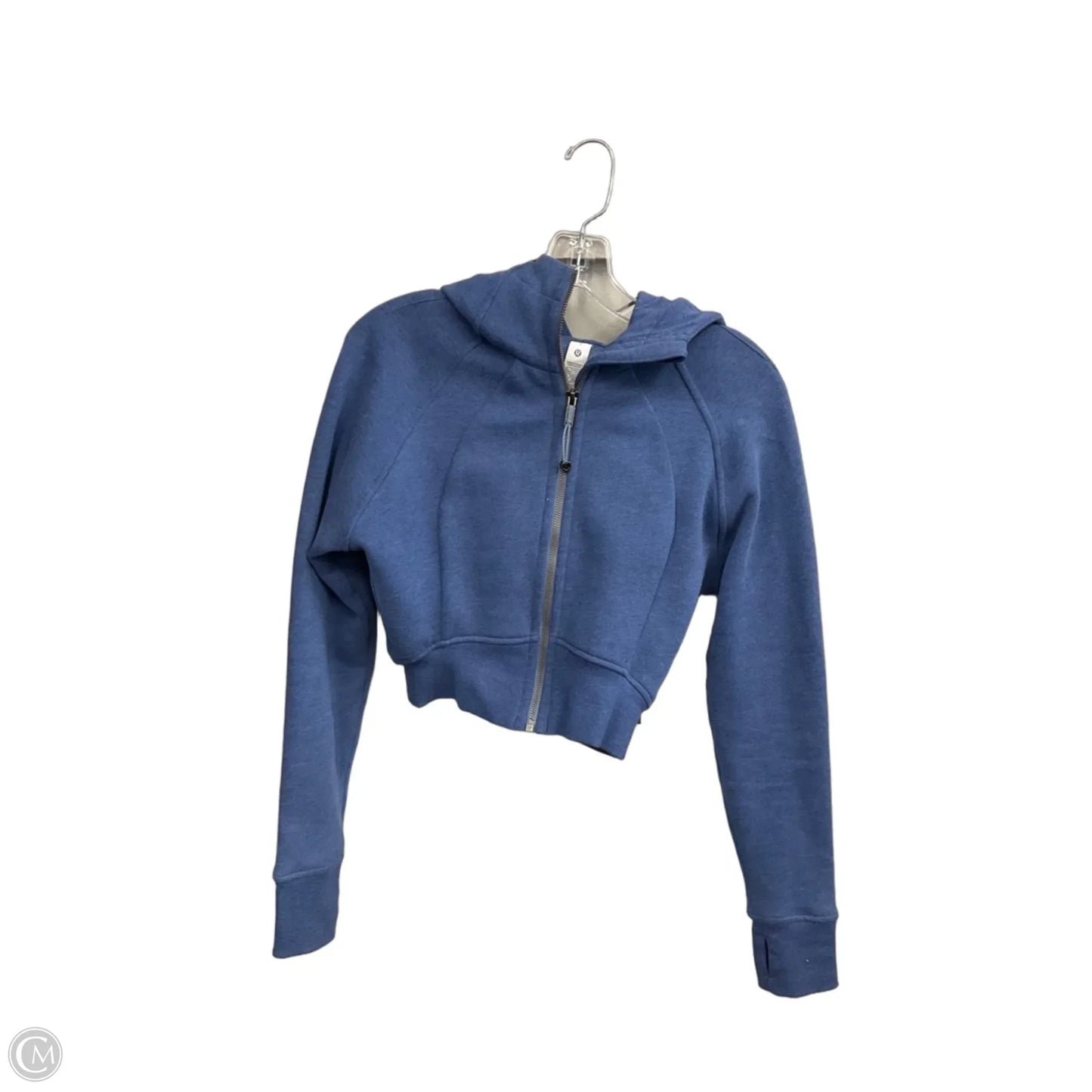 Athletic Jacket By Lululemon In Blue, Size: 4