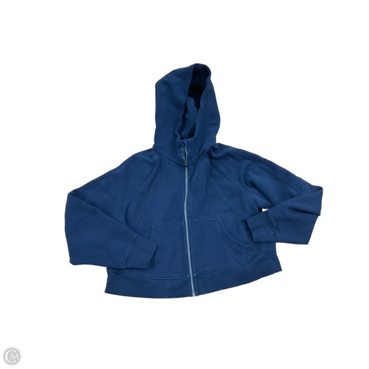 Sweatshirt Hoodie By Lululemon In Blue, Size: S