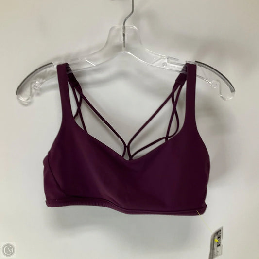 Athletic Bra By Lululemon In Purple, Size: 10