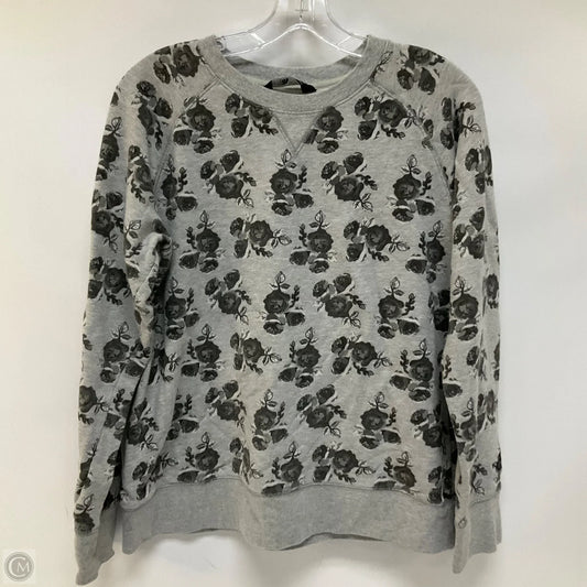 Athletic Top Long Sleeve Crewneck By The North Face In Grey, Size: L