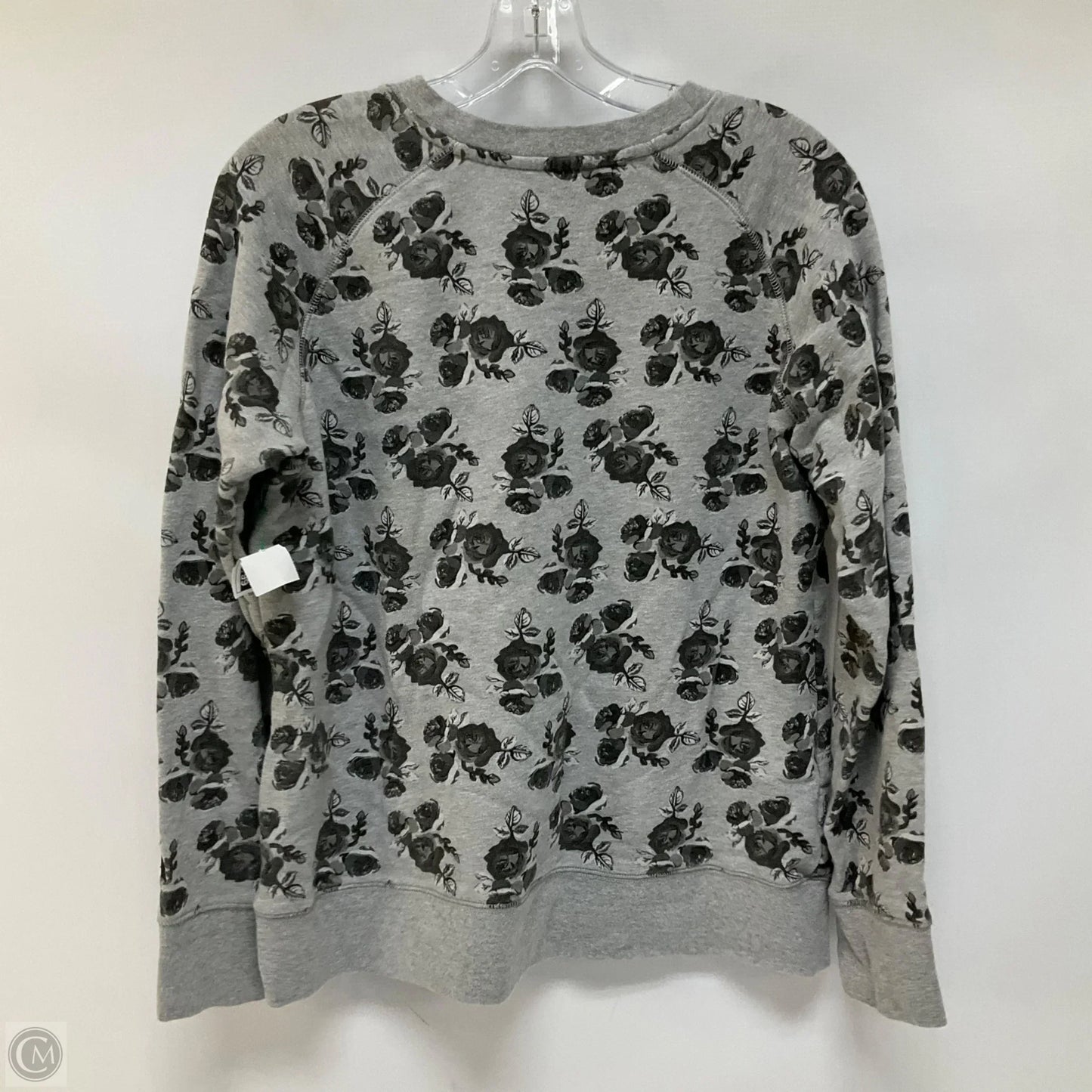 Athletic Top Long Sleeve Crewneck By The North Face In Grey, Size: L